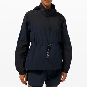 Lululemon | Evergreen Anorak Jacket | Black + True Navy | Size: 10